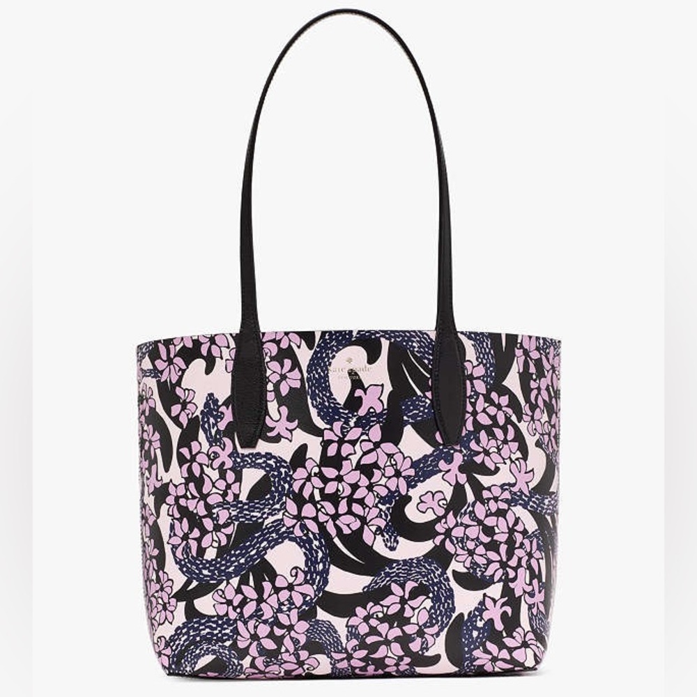 kate spade NWT! $358 MSRP Snake Garden Printed Reversible Tote - Picture 1 of 5